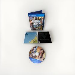 Grand Theft Auto V 5 (PlayStation 4, 2014) Complete w/ Map + Manual -
