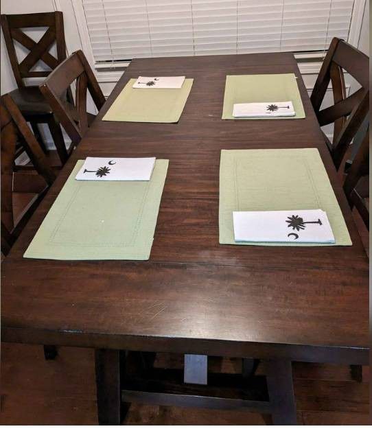 High Top Table With Six Chairs