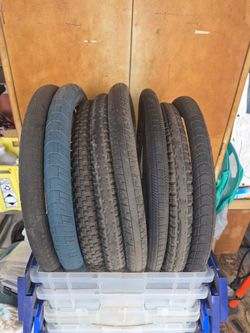 Assorted single 20' bmx tires