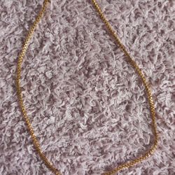 Vintage MONET GOLD TONE LINK CHAIN NECKLACE