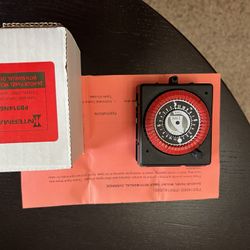 Pool Timer - Intermatic PB914N66 / PB914UB66 24-Hr Panel Mount Timer 240V w/ Manual
