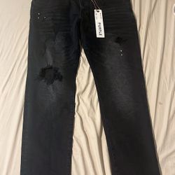 Purple Brand Jeans P002 Black Repair