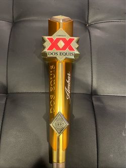 Dos Equis Beer Tap Handle Knob for Brewing, Keg Bar, Top Draft