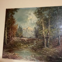 Oil Painting Vintage Early-mid 1900s