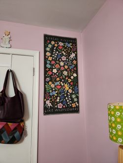 Cloth Floral Wall Hanging Tapestry