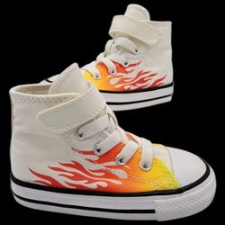 Converse All☆STAR "Flame" High Top Sneakers INFANT SIZE 6 M USA
