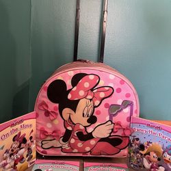 Minnie Suitcase with Disney Books