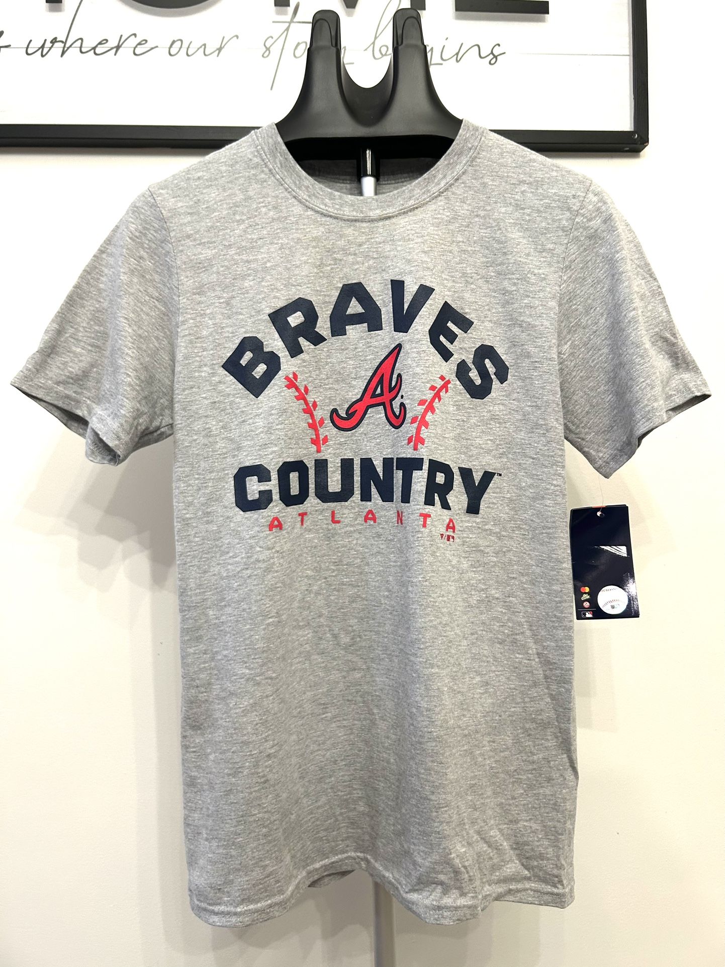 NWT Men's Atlanta Braves Heather Gray Size Small