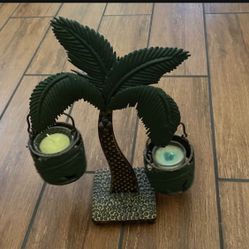 Palm Tree Candle Holder