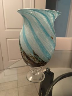 UNIQUE HAND BLOWN Visit > Art Glass Round Vase