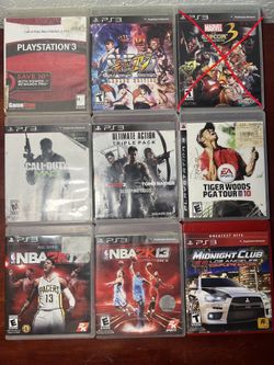 PS3 Videogame Lot $10 Each