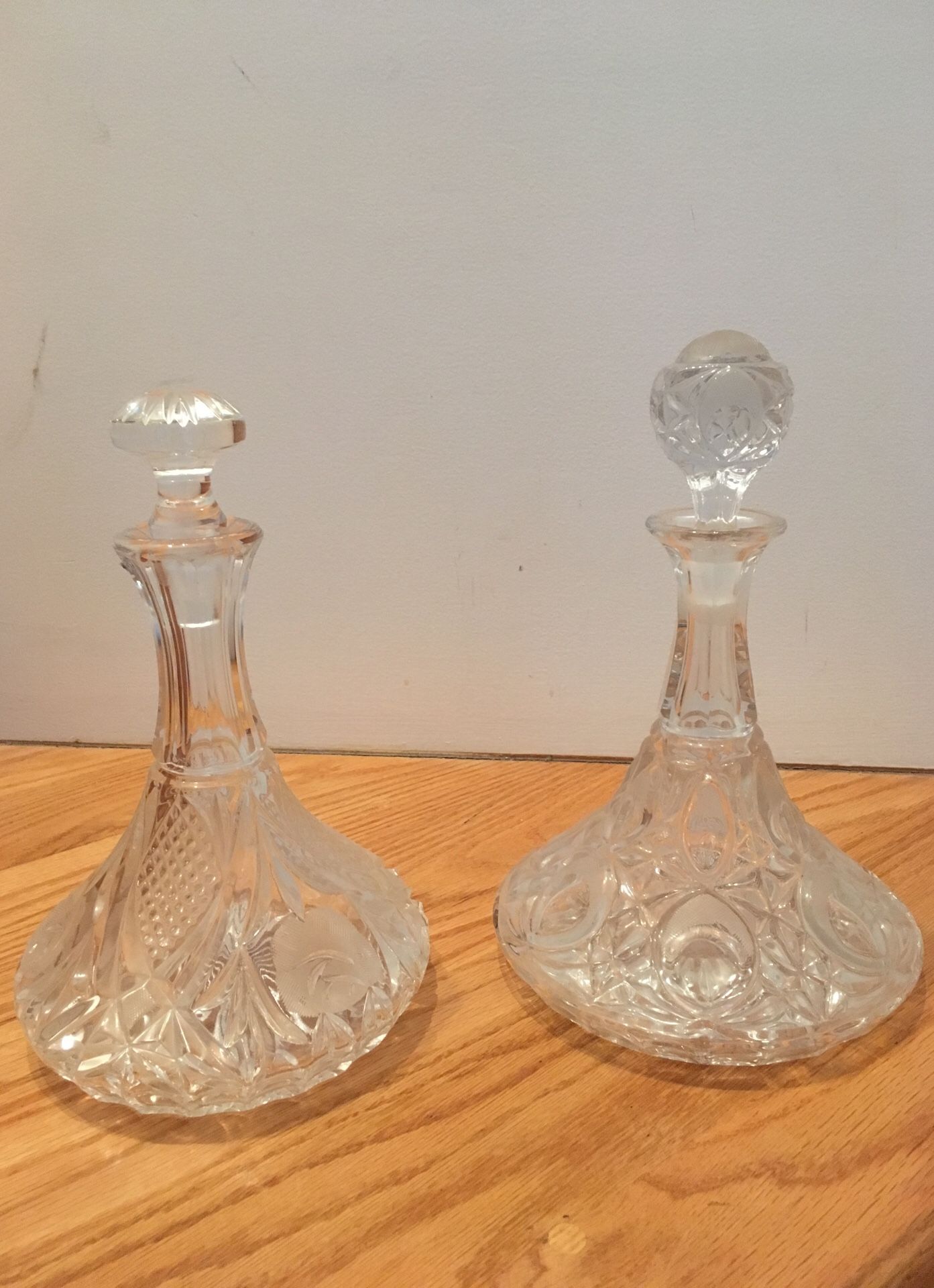 Crystal whiskey bottle