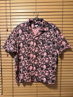 Wear First MEN'S PRINTED SHORT-SLEEVED LINEN SHIRT