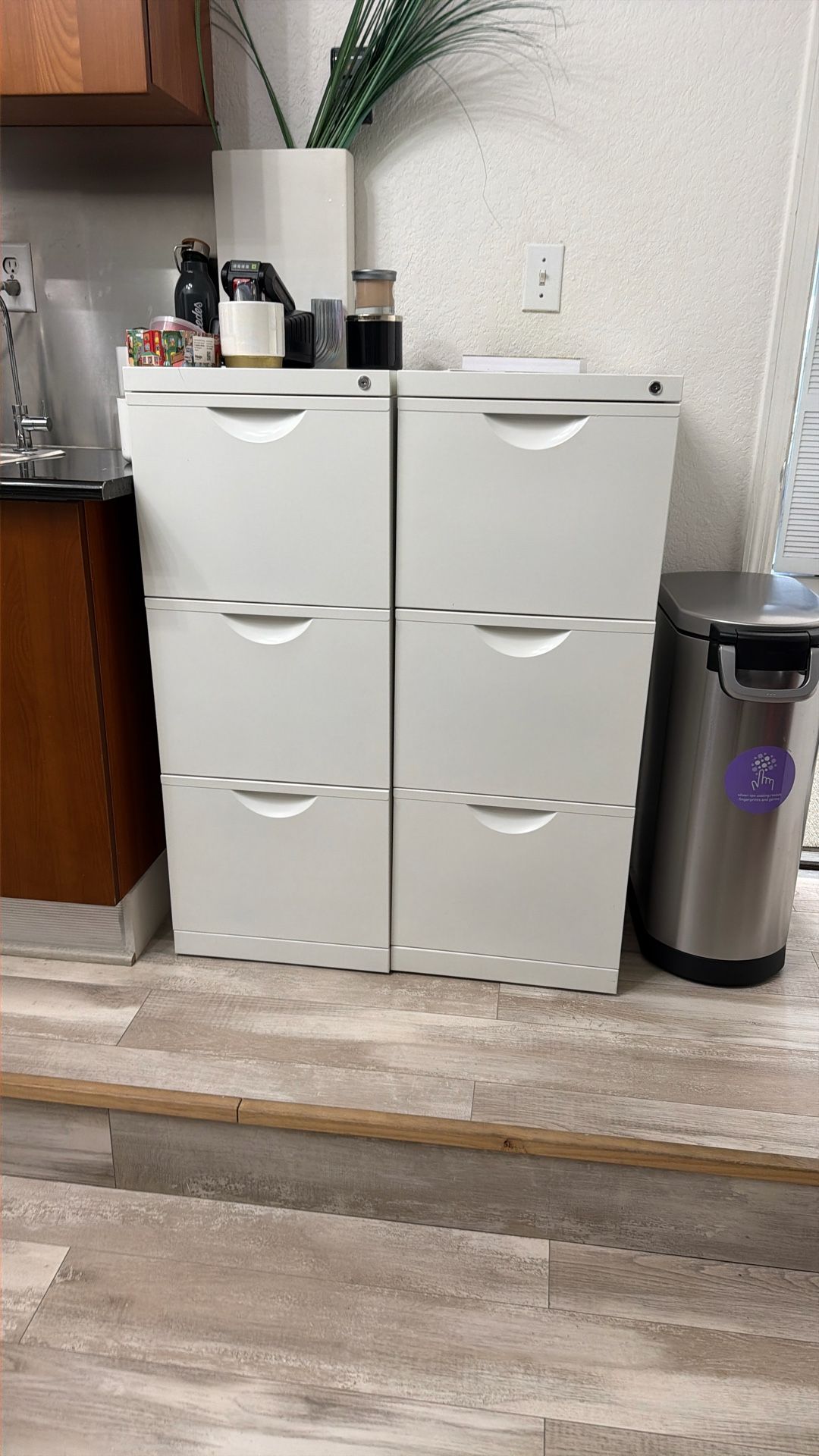 Ikea Metal File Cabinet Set Of 2