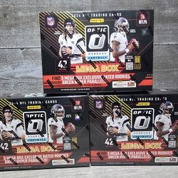 Lot Of 3- 2024 Panini Optic Football Mega Box