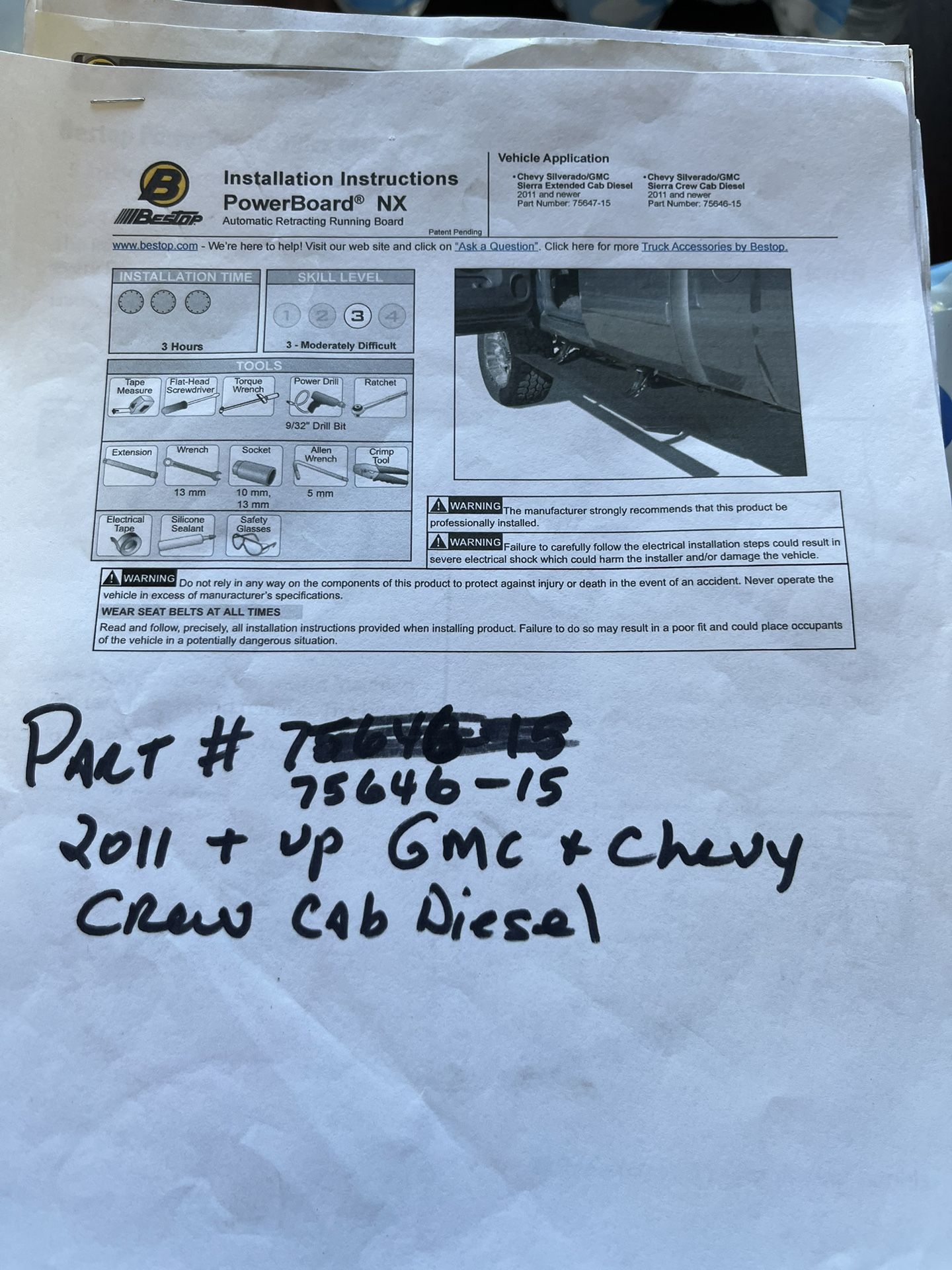 Bestop Electric Truck Steps