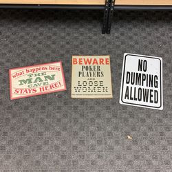 Man Cave Signs