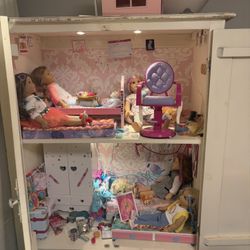 American Girl Dollhouse (converted Shabby Chic Armoire 