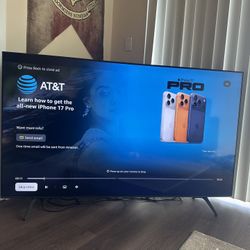 Samsung 65” smart tv.  4K UHD