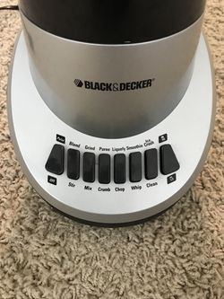 Black & Decker FusionBlade 12 Speed Silver Blender 