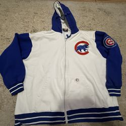 Authentic Stitches MLB Apparel Chicago Cubs Hoodie Men’s Size XL, Not Nike, Sosa, Maddux, Grace, Banks RC, Jersey