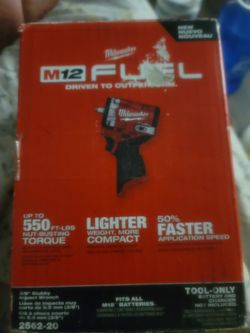 Milwaukee M12 impact wrench
