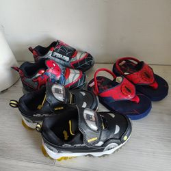 Spider Man &  Batman Kids Shoes Size 8 