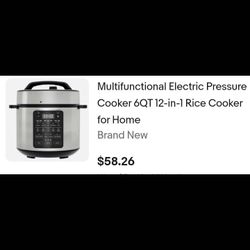 Never Used- STILL IN 📦  ELECTRIC PRESSURE COOKER