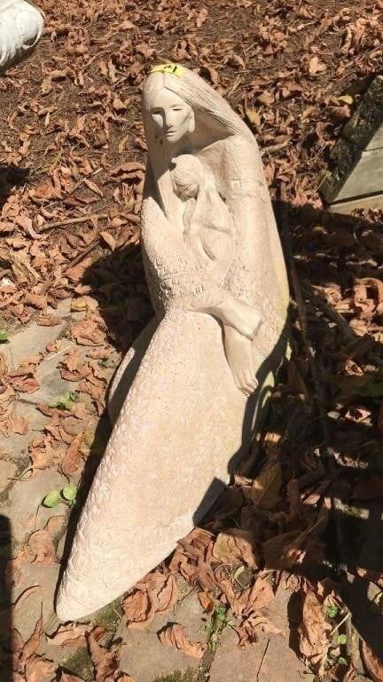 ACOMA PAMELA PIERCE MOM BABY PUEBLO NATION STATUE