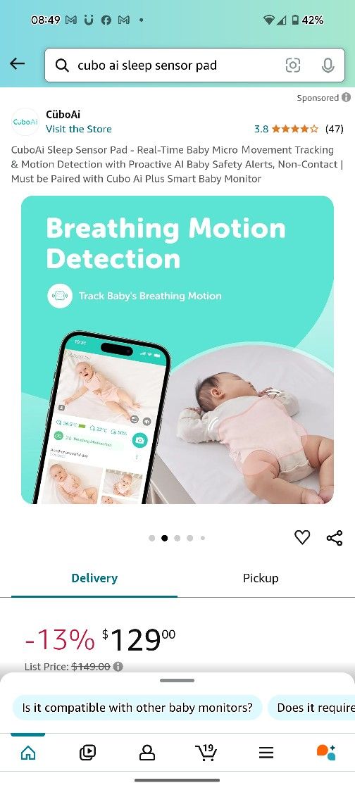 Cubo AI Sleep Sensor