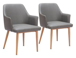 Wisom Gray Dining Chair (Set of 2)