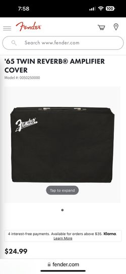 Fender 65 Twin Reverb Guitar Amp Cover