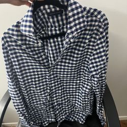 TOMMY HILLFIGUR SHIRT ( Blue And White)