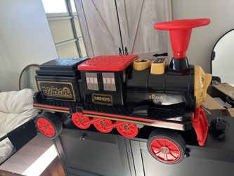 ANPABO 2-Seater Ride On Train Trackless, 12V Kids Car