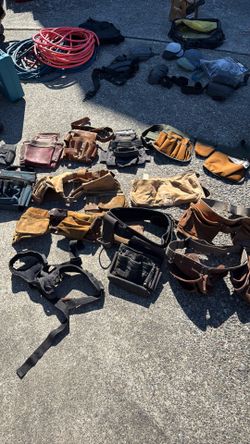 10 +Tool belts and pouches.