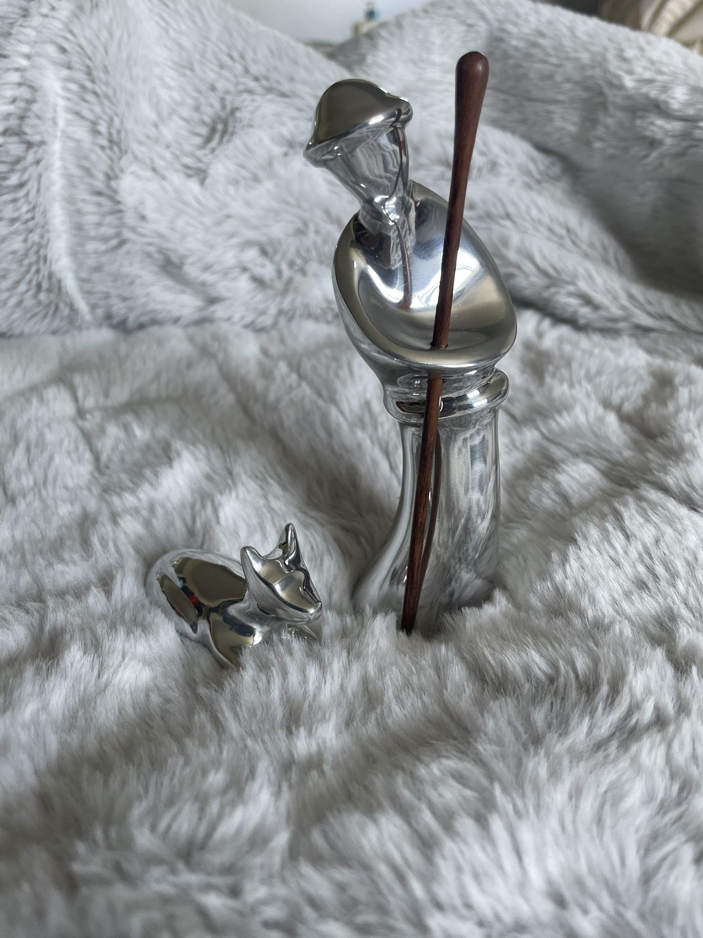 Nambe Miniature Shepherd And lamb