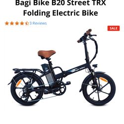 Like New Bagi Foldable  EBike 