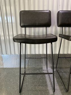 Tall Grey/Black Bar Chairs
