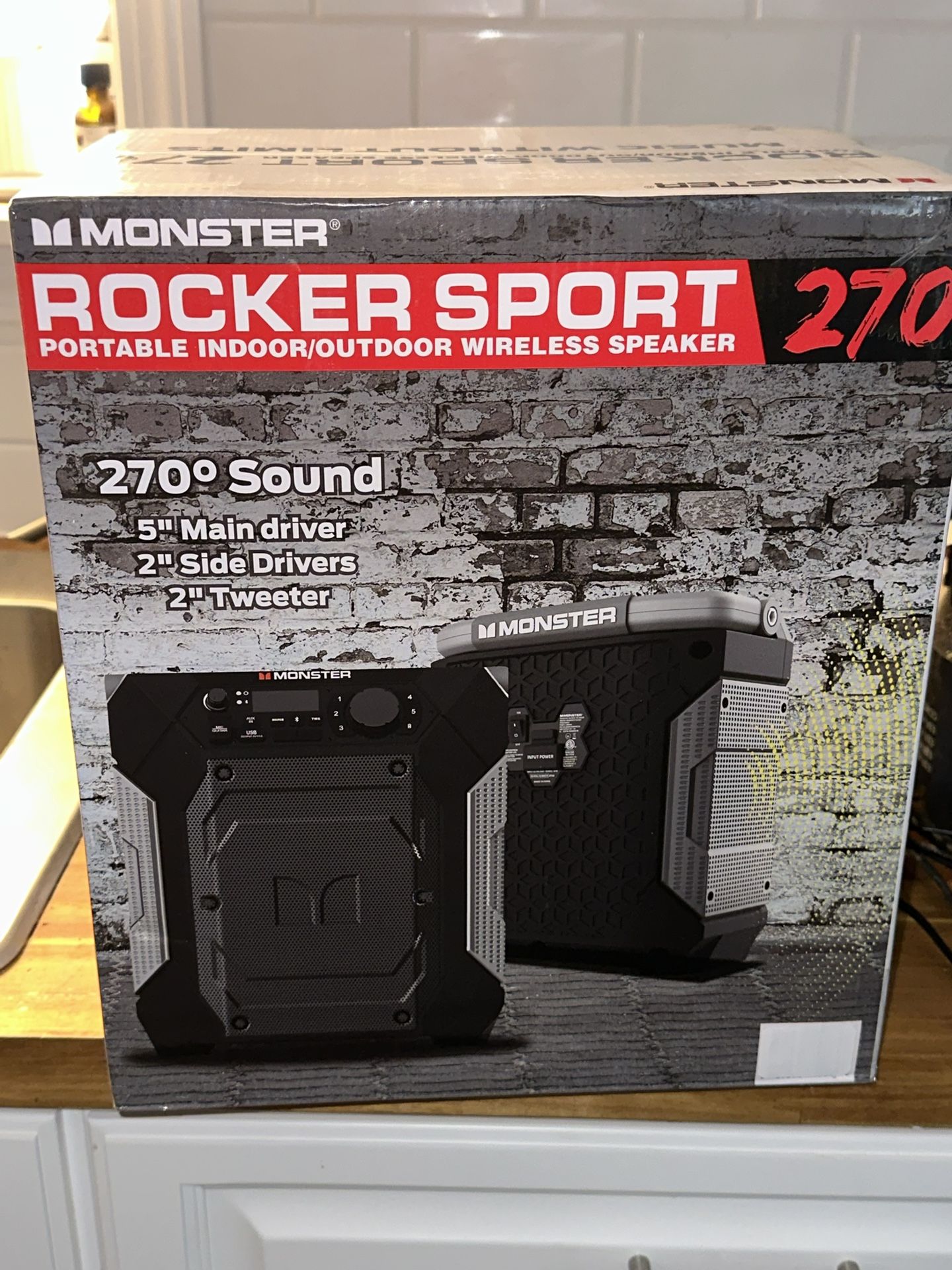 BRAND NEW PORTABLE SPEAKER. 🔊🔊.  WIRELESS AND BLUETOOTH.  TOP OF THE LINE MODEL.  WAS $199.99(SEE AD). SALE ONLY $85 🔥🔥