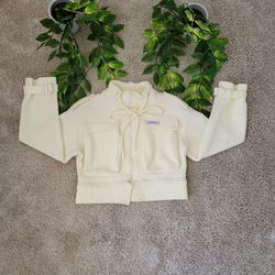My Baby Made It Quilted Crop Jacket (XS-M)