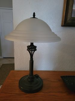 Table Lamp - Metal & Frosted Glass
