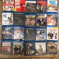 Blu Ray Movies  $3 each 
