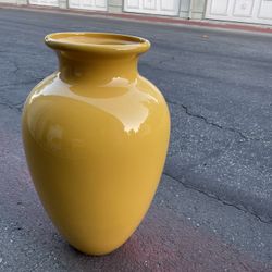 Tall Yellow Vase  