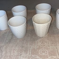 White Ceramic Plant Pots