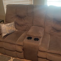 Sofa and loveseat