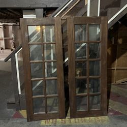 Hardwood Doors With No Broken Glass 