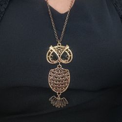 Owl Pendant Necklace 