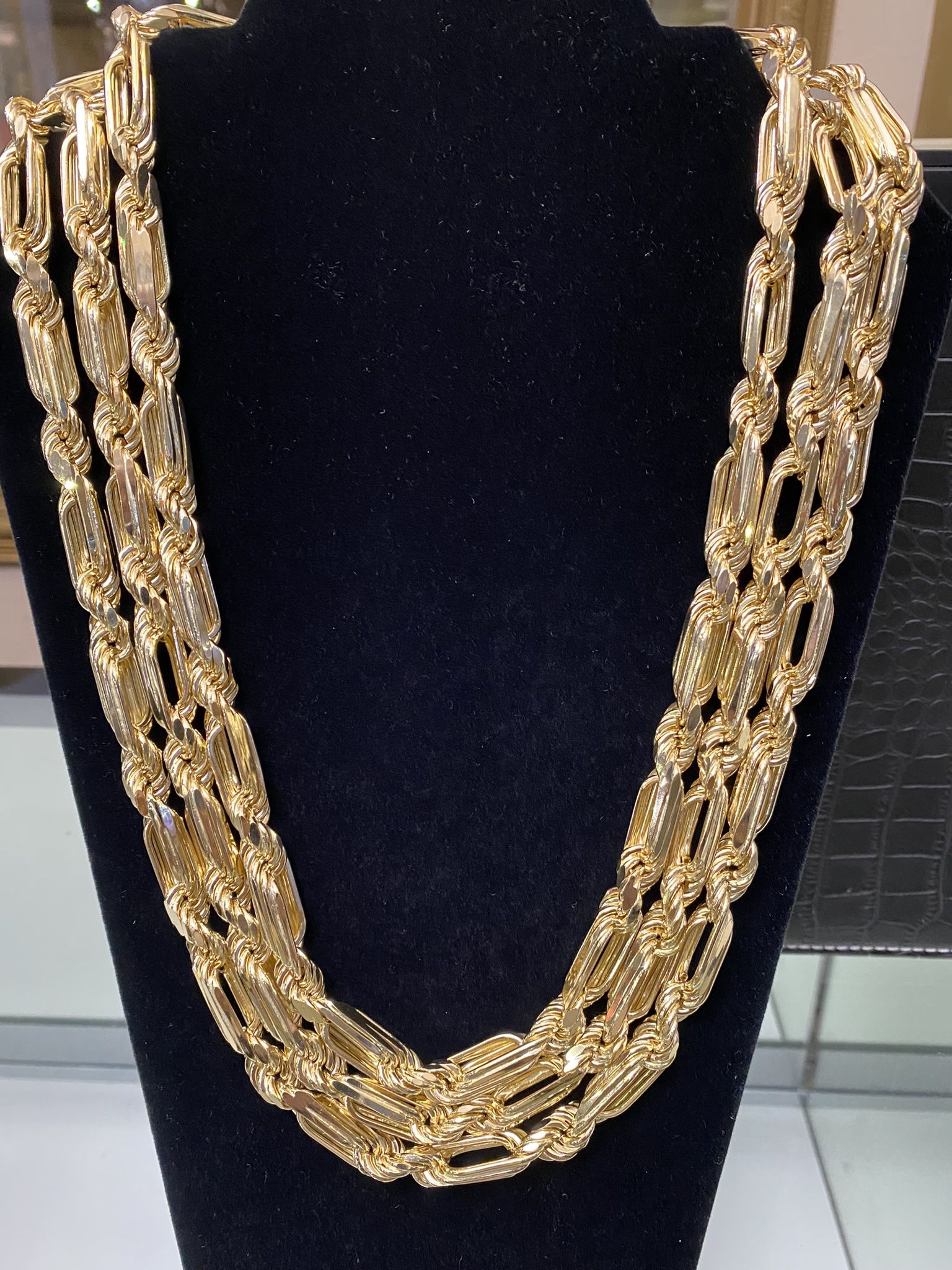 Italian Milano Chanins, 14k Yellow Gold