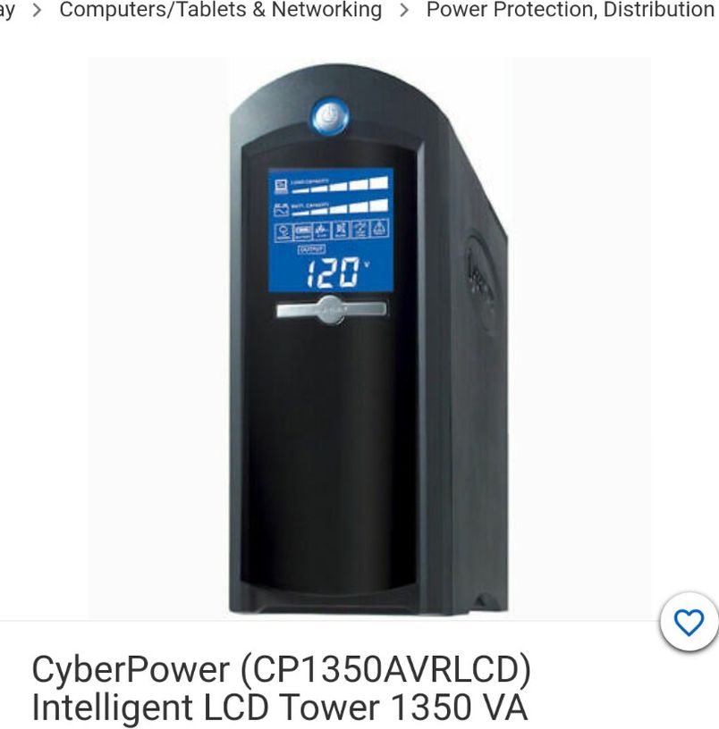 Cyber Power 1350AVR Smart Backup Surge Protect