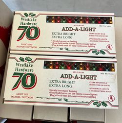 Westlake Hardware 70-Bulb Christmas Light Set x2